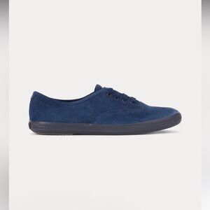 Keds x Staud - Champion Suede Navy Low Top Sneakers